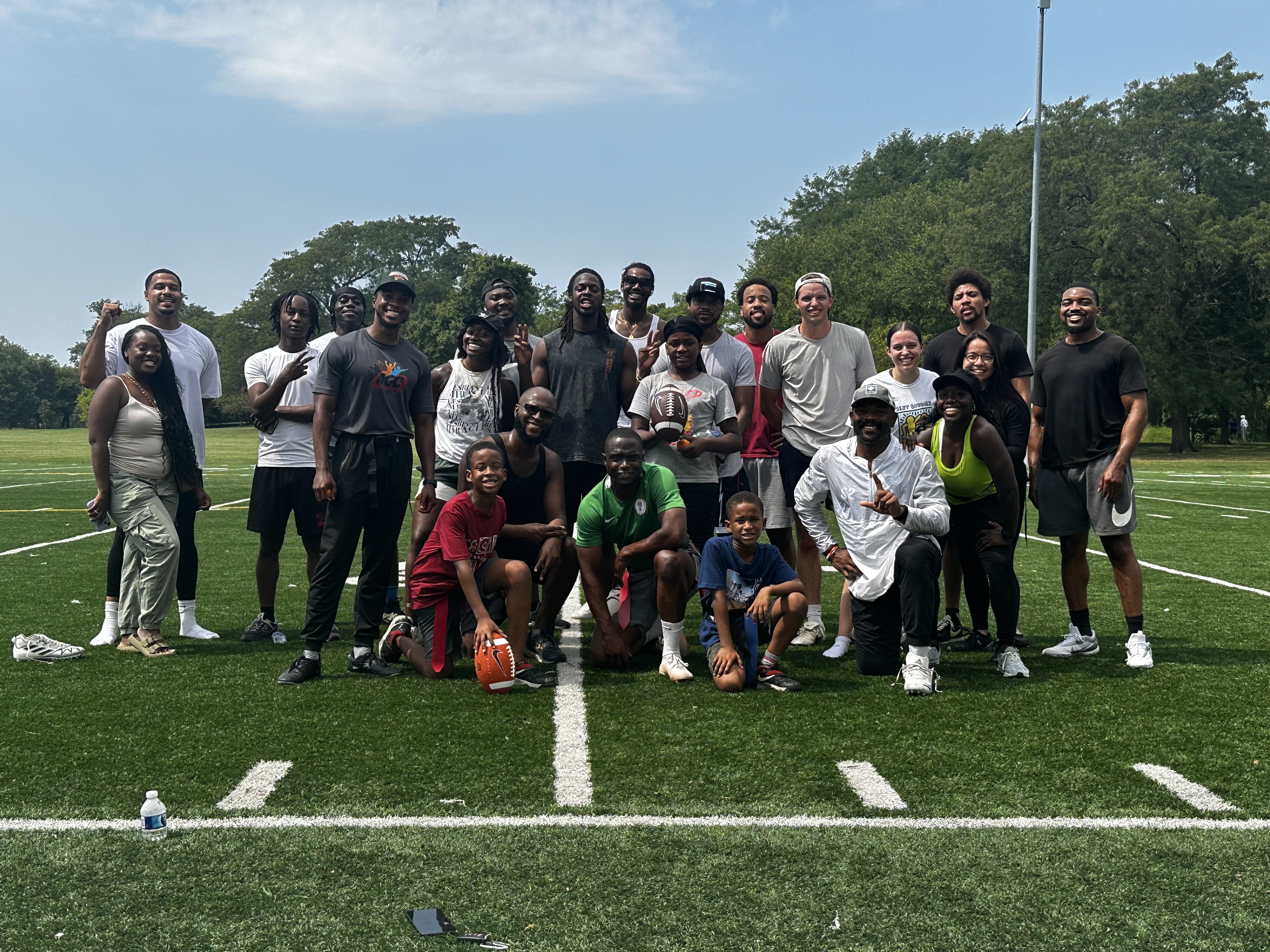 AGC flag football team group